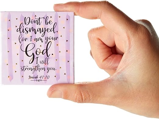 Juvale Inspirational Bible Magnets for Lemon Kitchen Decor - 8-Pack, 2.5-Inch Square Metal, Blue & Green - Refrigerator Magnets with Faith Quotes
