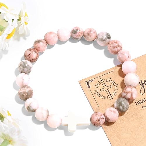 VIBILIA Cross Beaded Bracelets for Women Multiple Colors