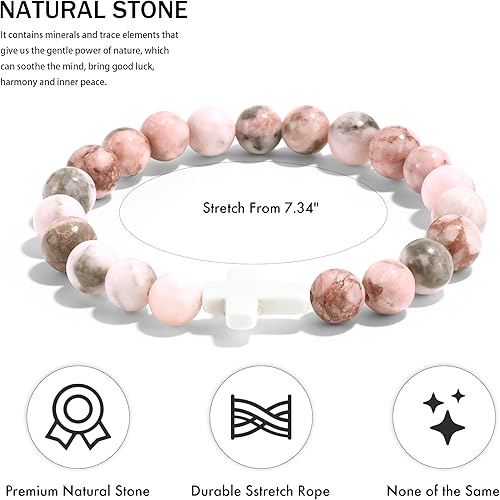 VIBILIA Cross Beaded Bracelets for Women Multiple Colors