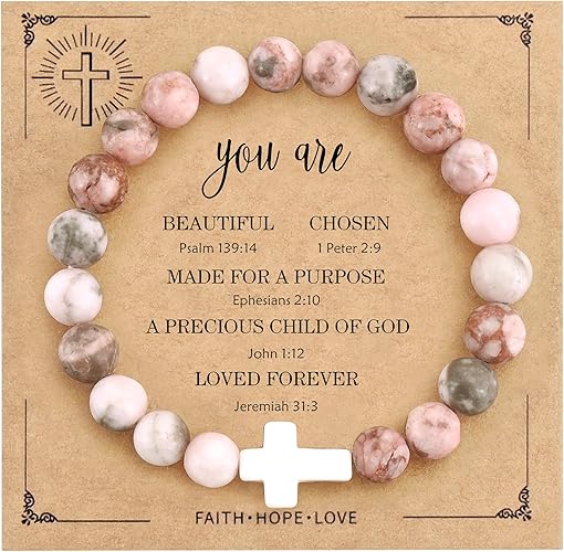 VIBILIA Cross Beaded Bracelets for Women Multiple Colors